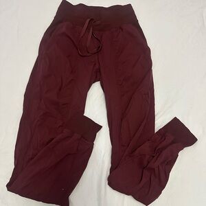 Maroon jogger pants